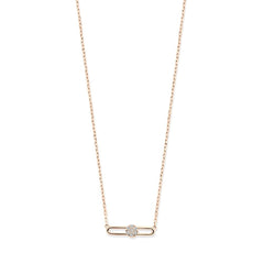 Hulchi Belluni's 18K Rose Gold Diamond Tresore Necklace