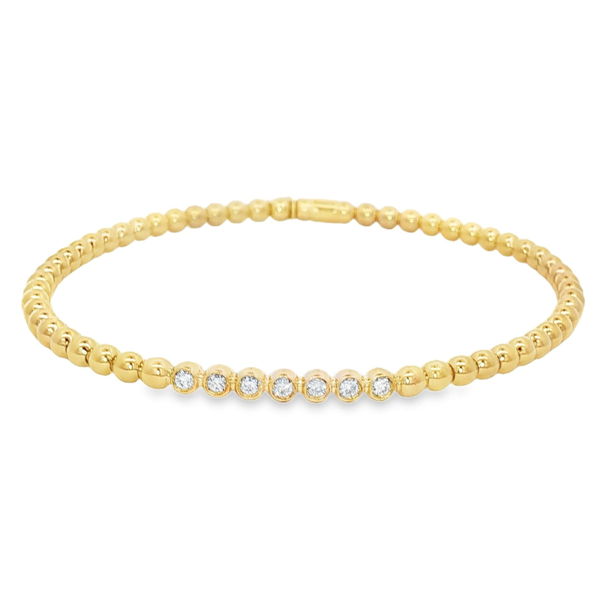 Hulchi Belluni's 18K Yellow Gold Diamond Tresore Bracelet