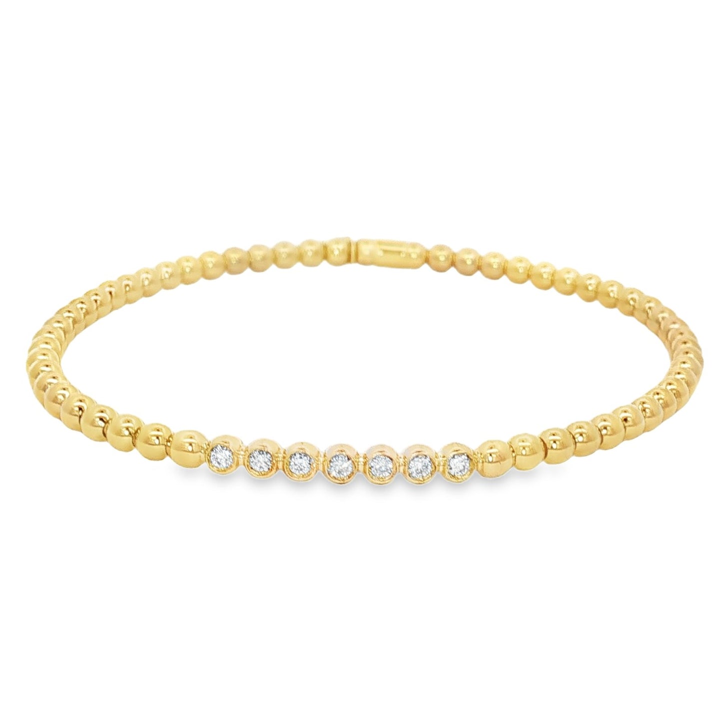 Hulchi Belluni's 18K Yellow Gold Diamond Tresore Bracelet