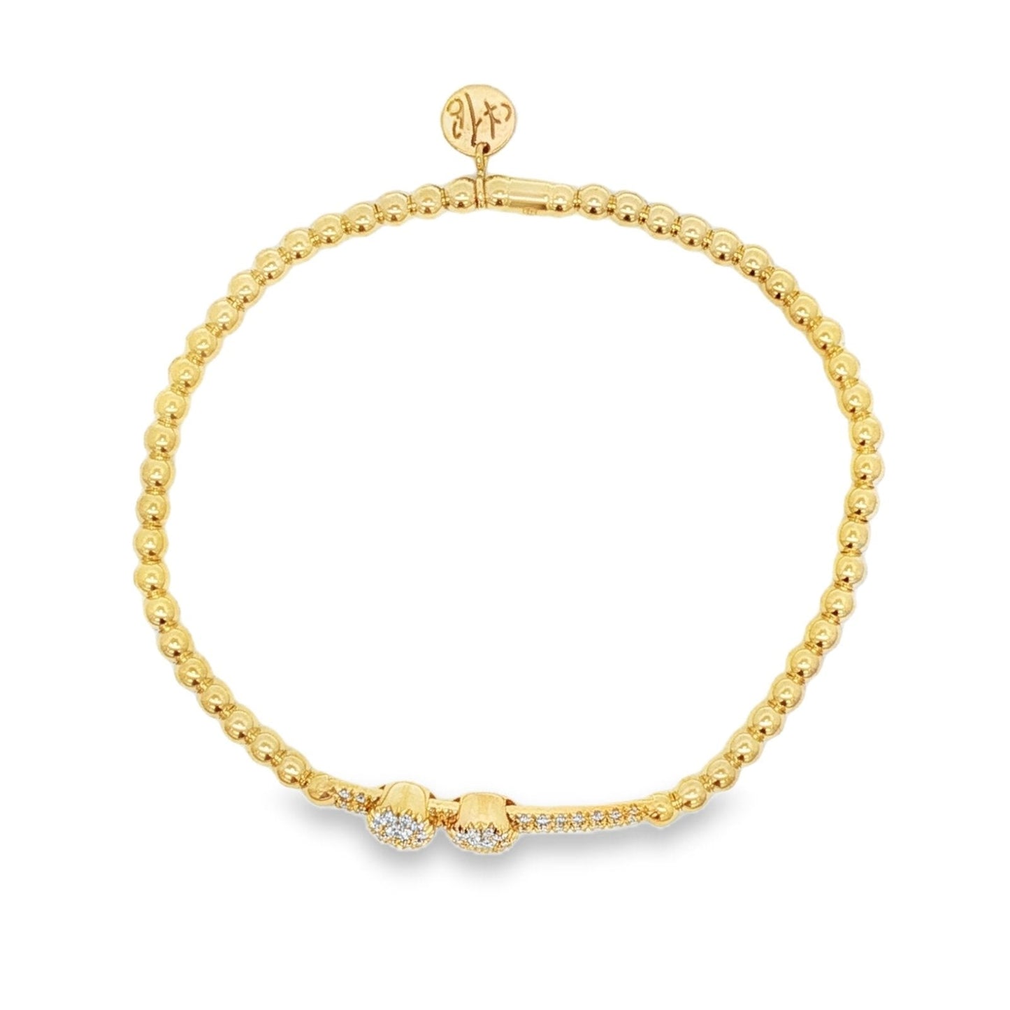 Hulchi Belluni's 18K Yellow Gold Diamond Tresore Bracelet