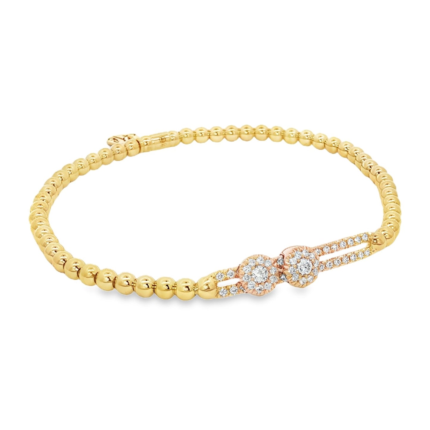 Hulchi Belluni's 18K Yellow Gold Diamond Tresore Bracelet