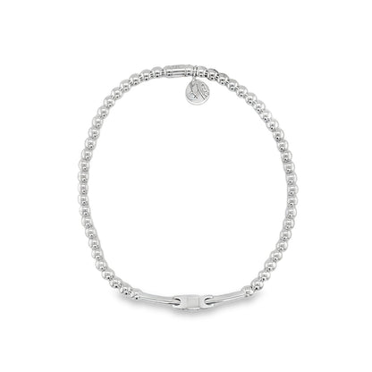 Hulchi Belluni's 18K White Gold Sapphire & Diamond Evil Eye Tresore Stretch Bracelet