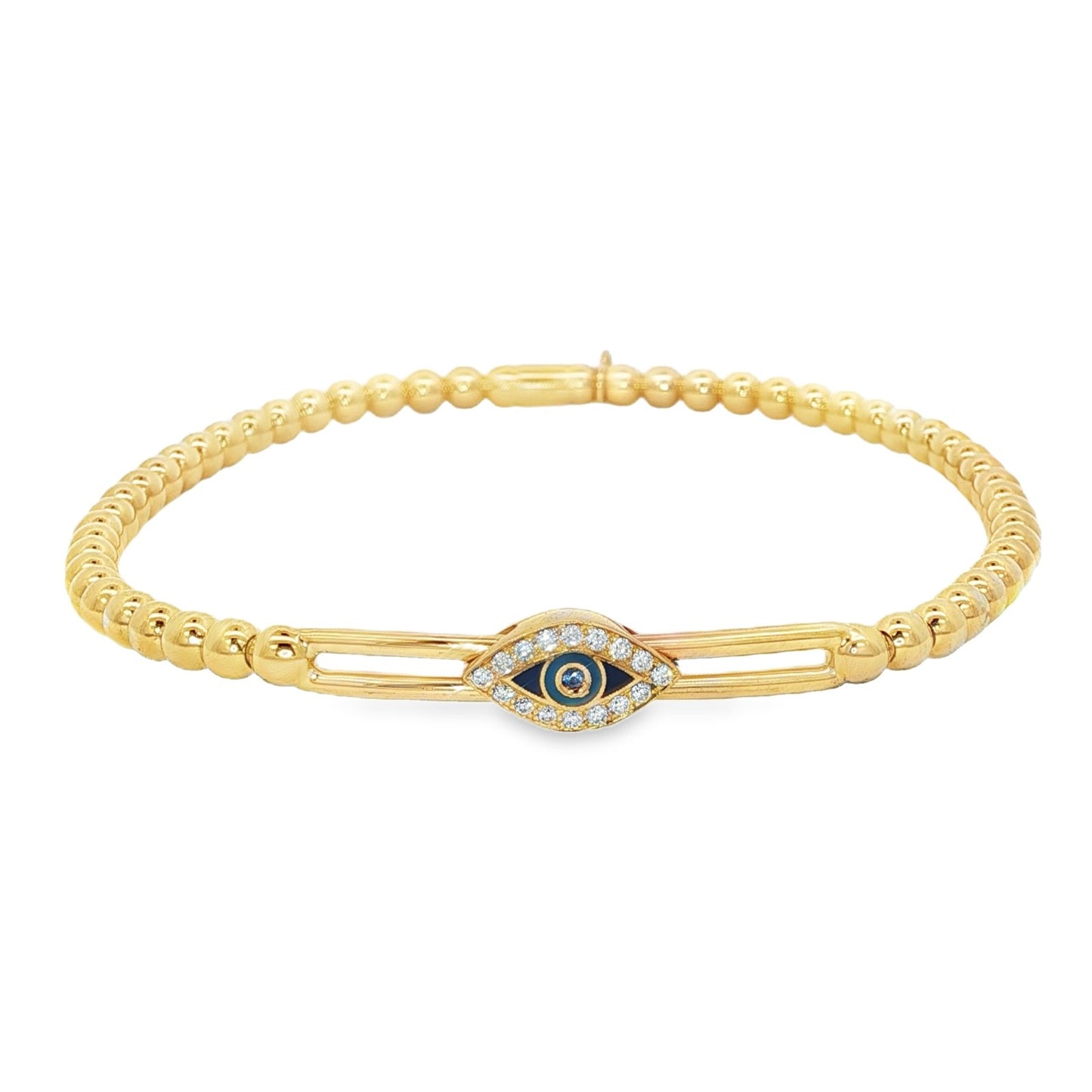 Hulchi Belluni's 18K Yellow Gold Sapphire & Diamond Tresore Bracelet