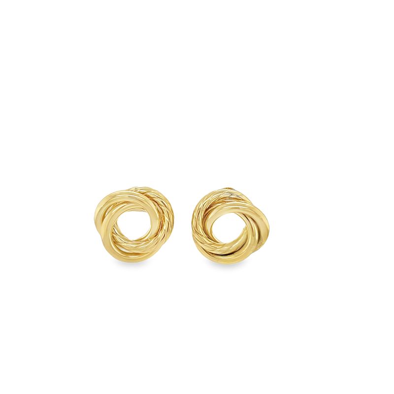 Jai's 14K Yellow Gold Intertwined Studs