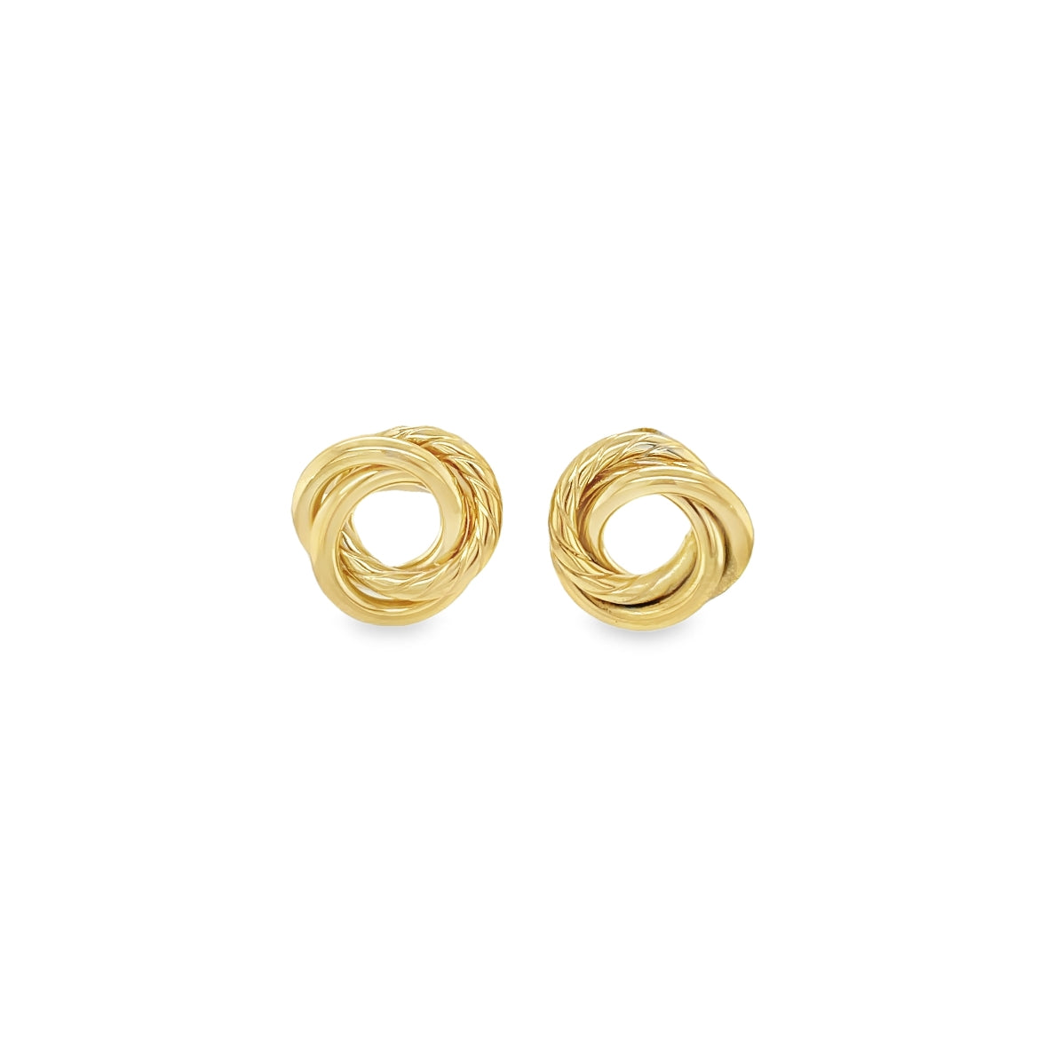 Jai's 14K Yellow Gold Intertwined Studs