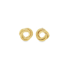Jai's 14K Yellow Gold Intertwined Studs