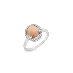 Jai's 14K White Gold Conch Pearl & Diamond Ring