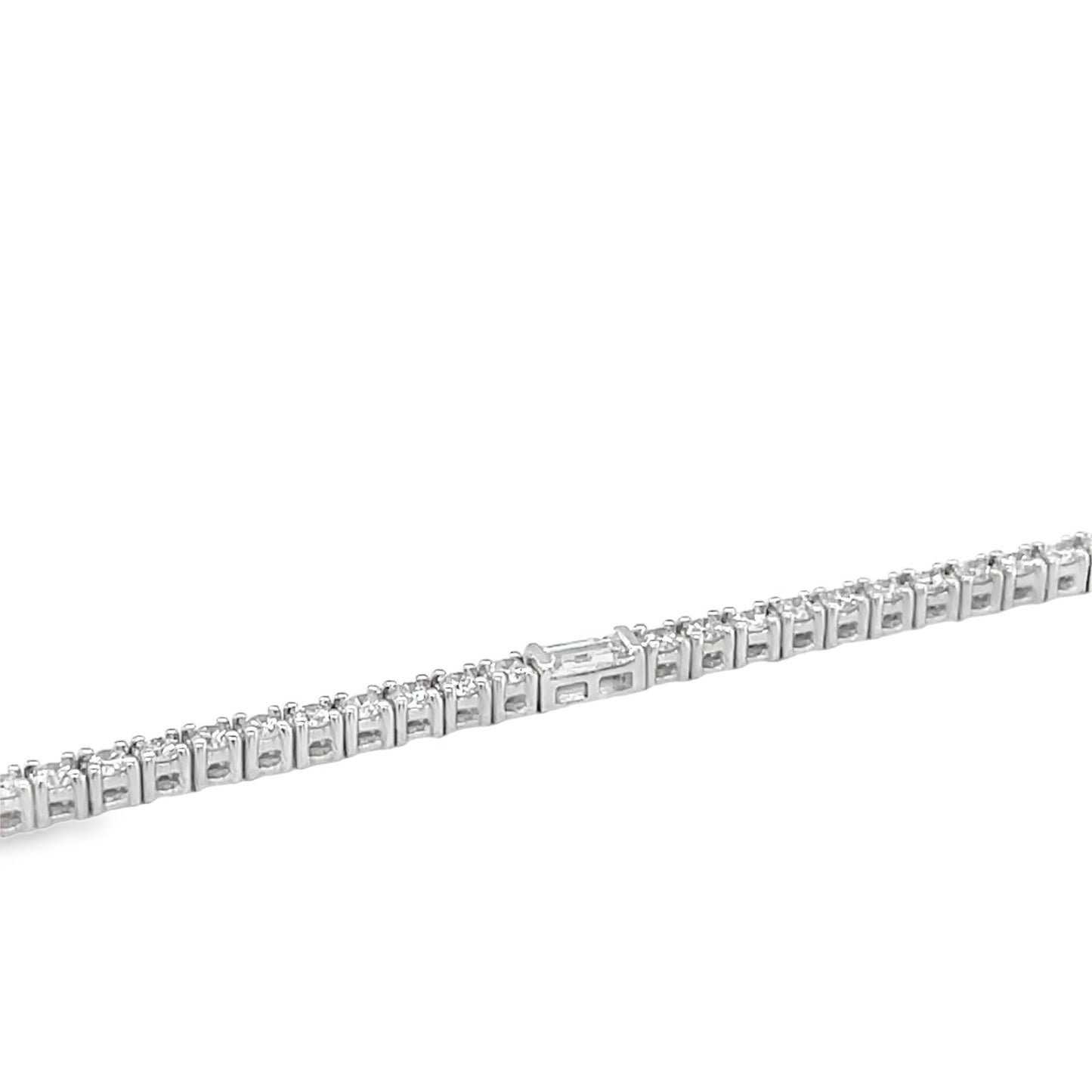Hans Krieger's 18K White Gold Diamond Tennis Bracelet