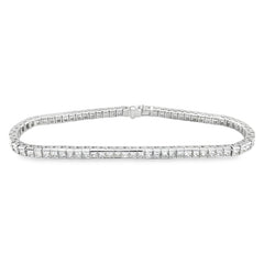 Hans Krieger's 18K White Gold 6-carat Princess-cut Diamond Tennis Bracelet