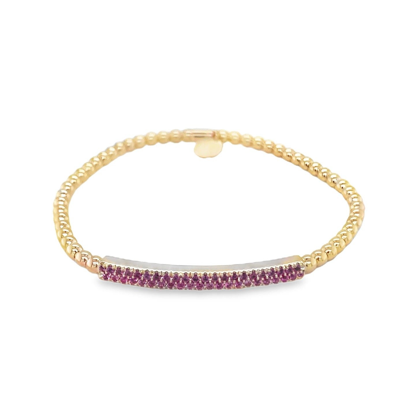 Hulchi Belluni's 18K Rose Gold Sapphire Tresore Stretch Bracelet