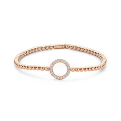 Hulchi Belluni's 18K Rose Gold Diamond Tresore Stretch Bracelet