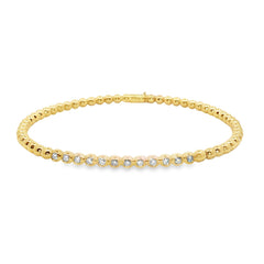 Hulchi Belluni's 18K Yellow Gold Diamond Tresore Bracelet