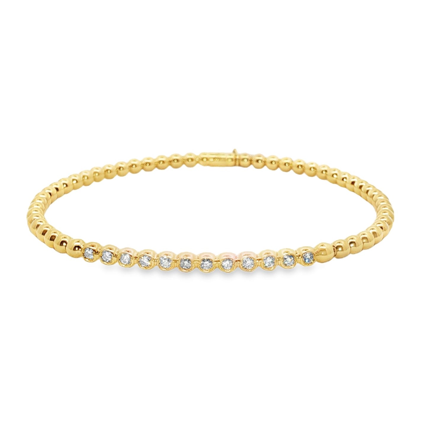 Hulchi Belluni's 18K Yellow Gold Diamond Tresore Bracelet