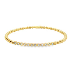 Hulchi Belluni's 18K Yellow Gold Diamond Tresore Bracelet