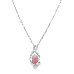 Jai's 14K White Gold Infinity Conch Pearl & Diamond Necklace