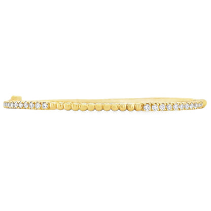 Jai's 18K Yellow Gold Diamond Bangle