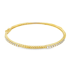 Jai's 18K Yellow Gold Diamond Bangle
