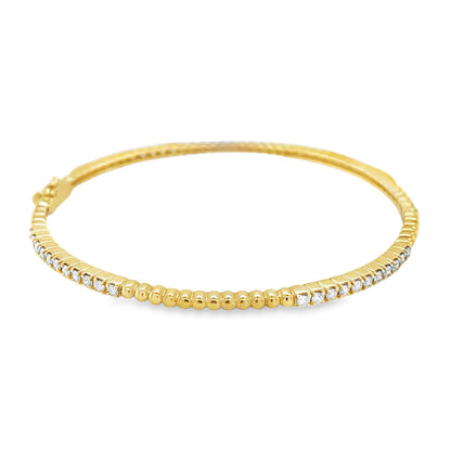 Jai's 18K Yellow Gold Diamond Bangle
