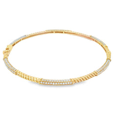Jai's 18K Yellow Gold Diamond Bangle