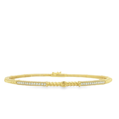 Jai's 18K Yellow Gold Diamond Bangle