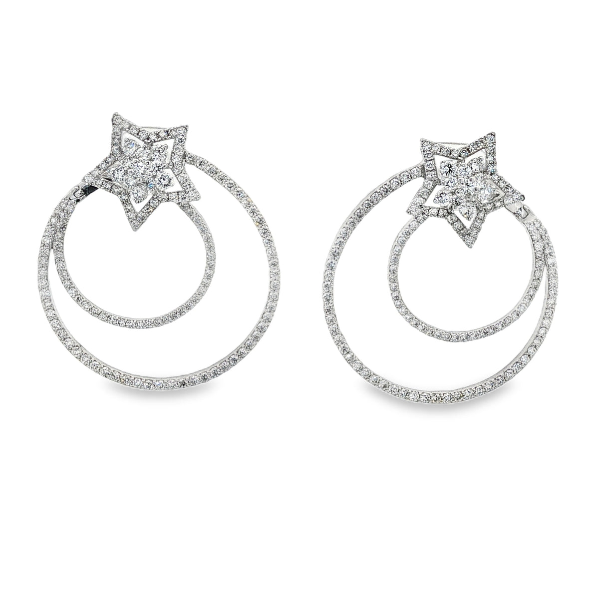 Jai's 14K White Gold Shooting Stars Diamond Studs