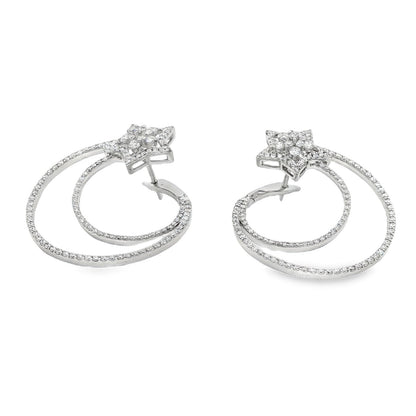 Jai's 14K White Gold Shooting Stars Diamond Studs