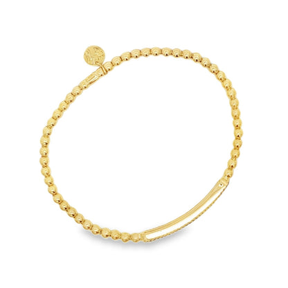 Hulchi Belluni's 18K Yellow Gold Diamond Tresore Stretch Bracelet