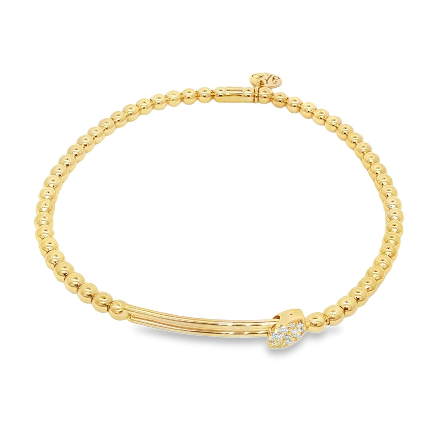 Hulchi Belluni's 18K Yellow Gold Diamond Tresore Bracelet