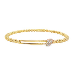 Hulchi Belluni's 18K Yellow Gold Diamond Tresore Bracelet