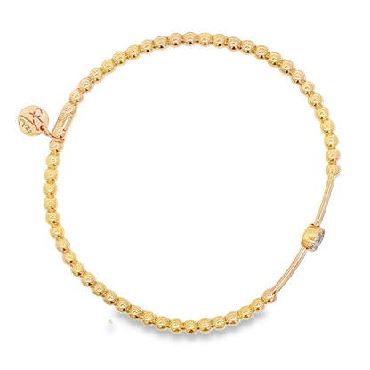Hulchi Belluni's 18K Yellow Gold Diamond Tresore Bracelet