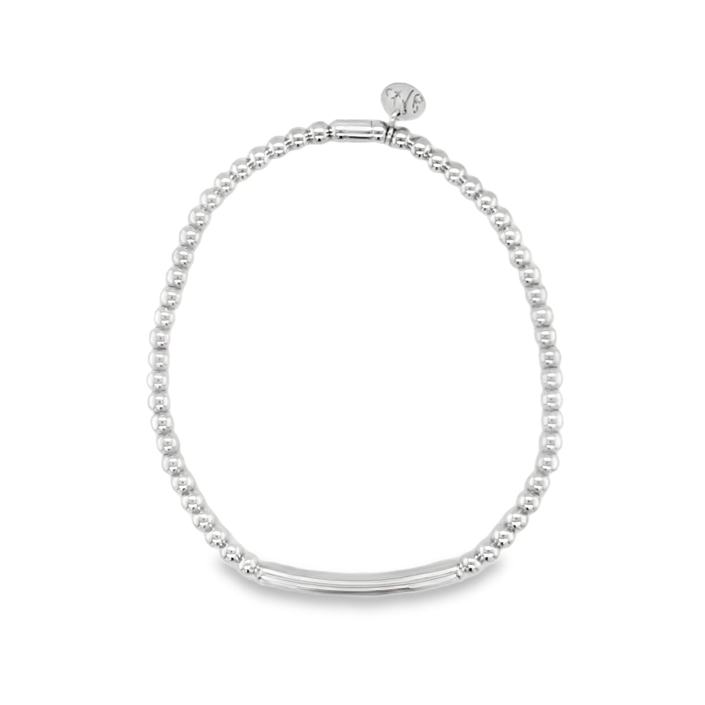 Hulchi Belluni's 18K White Gold Diamond Tresore Stretch Bracelet
