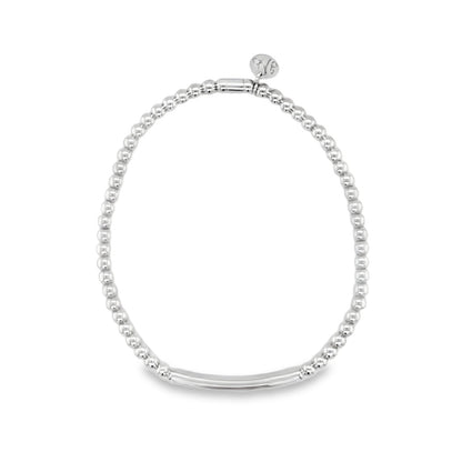 Hulchi Belluni's 18K White Gold Diamond Tresore Stretch Bracelet