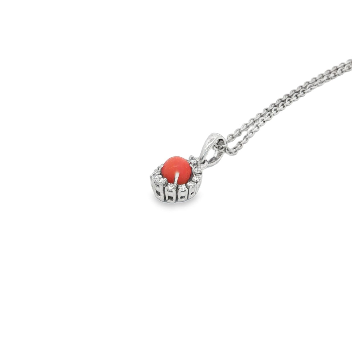 Jai's 14K White Gold Crowned Conch Pearl & Diamond Necklace