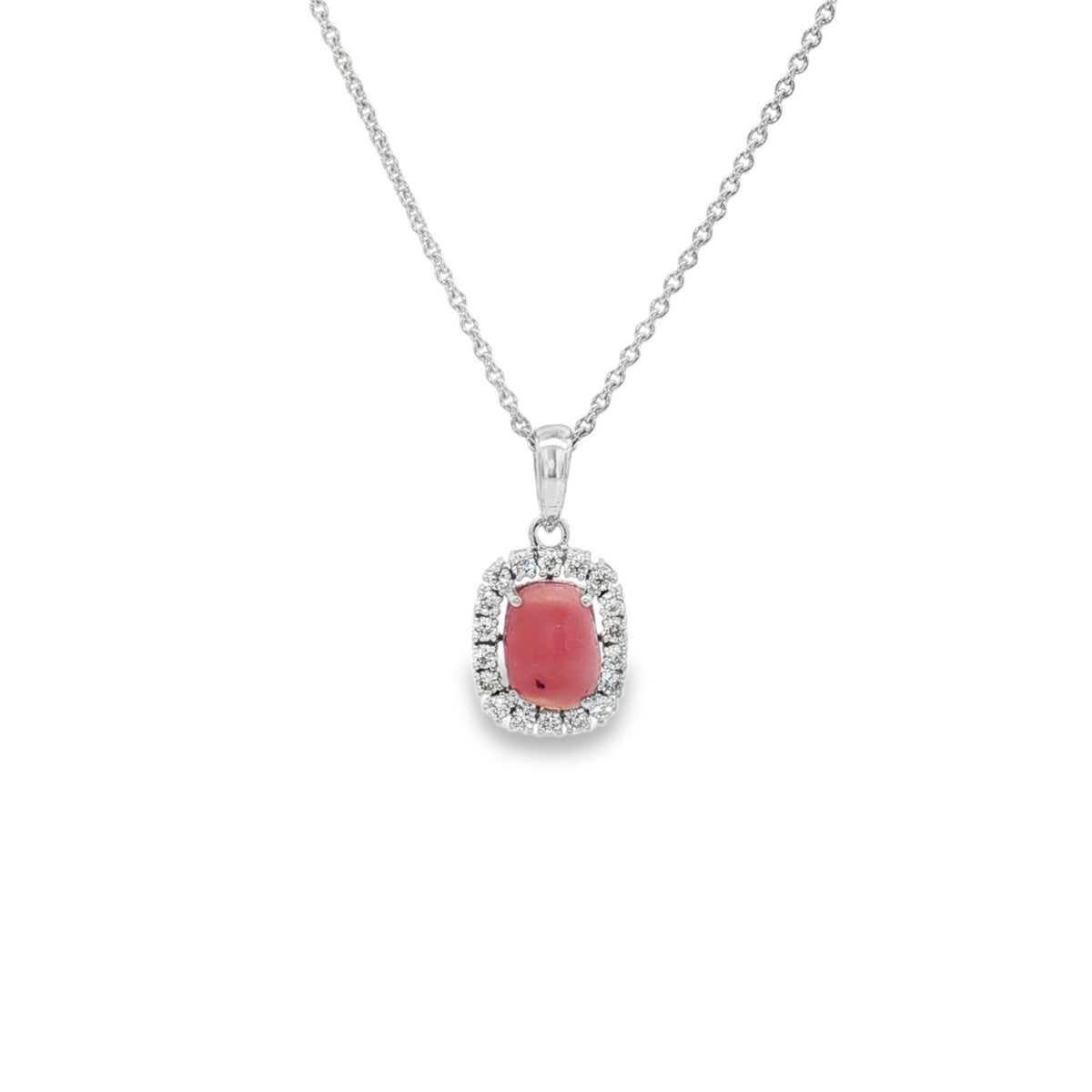 Jai's 14K White Gold Conch Pearl & Diamond Necklace