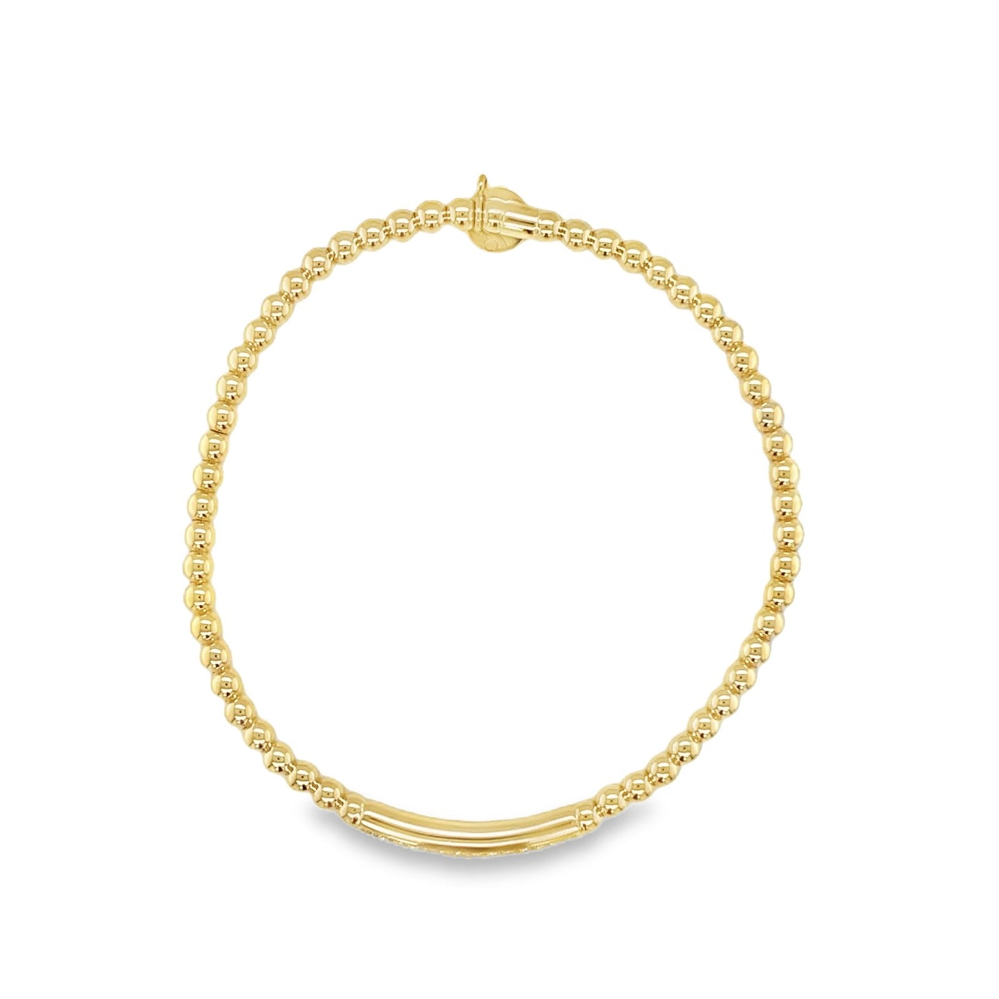 Hulchi Belluni's 18K Yellow Gold Diamond Tresore Stretch Bracelet