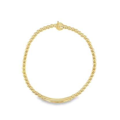 Hulchi Belluni's 18K Yellow Gold Diamond Tresore Stretch Bracelet