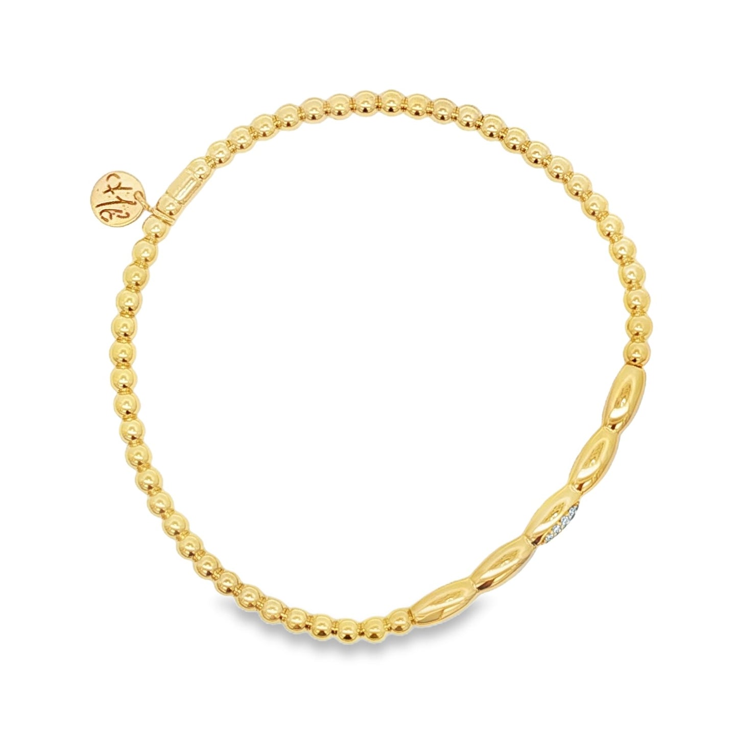 Hulchi Belluni's 18K Yellow Gold Diamond Bracelet