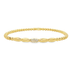 Hulchi Belluni's 18K Yellow Gold Diamond Bracelet