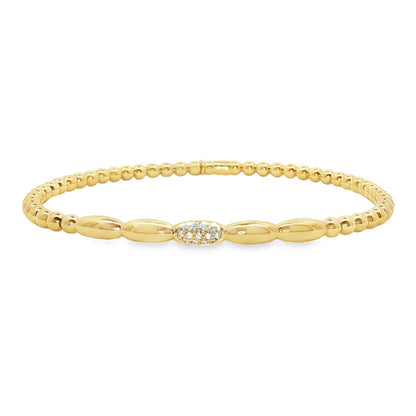 Hulchi Belluni's 18K Yellow Gold Diamond Bracelet