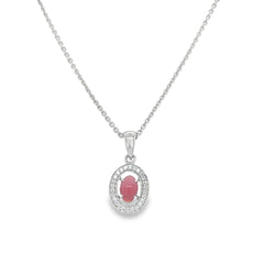Jai's 14K White Gold Crowned Conch Pearl & Diamond Necklace