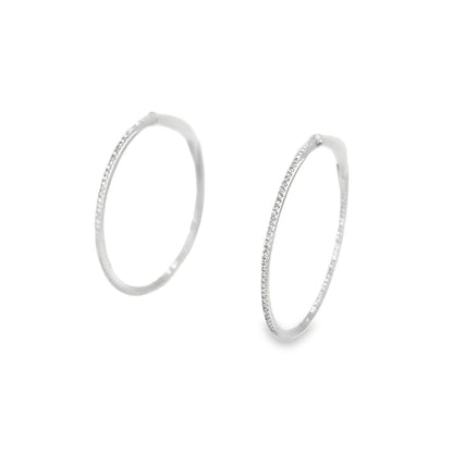 Jai's 14K White Gold Diamond Inside-out Hoops