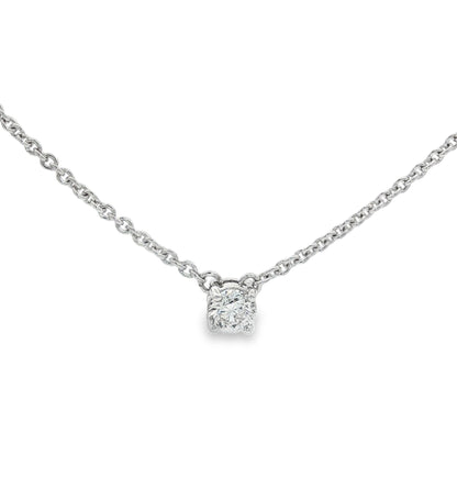 Jai's 18K White Gold 0.3-carat Solitaire Diamond Necklace