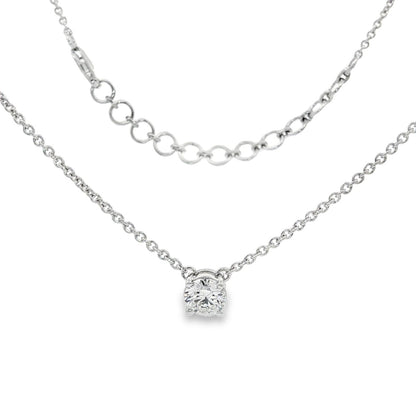 Jai's 18K White Gold 0.6-carat Solitaire Diamond Necklace