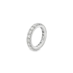 Jai's 14K White Gold Diamond Pave Wedding Band