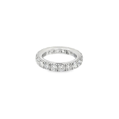 Jai's 14K White Gold Diamond Pave Wedding Band