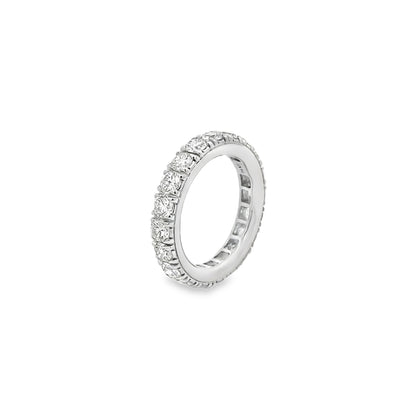 Jai's 14K White Gold Diamond Pave Wedding Band