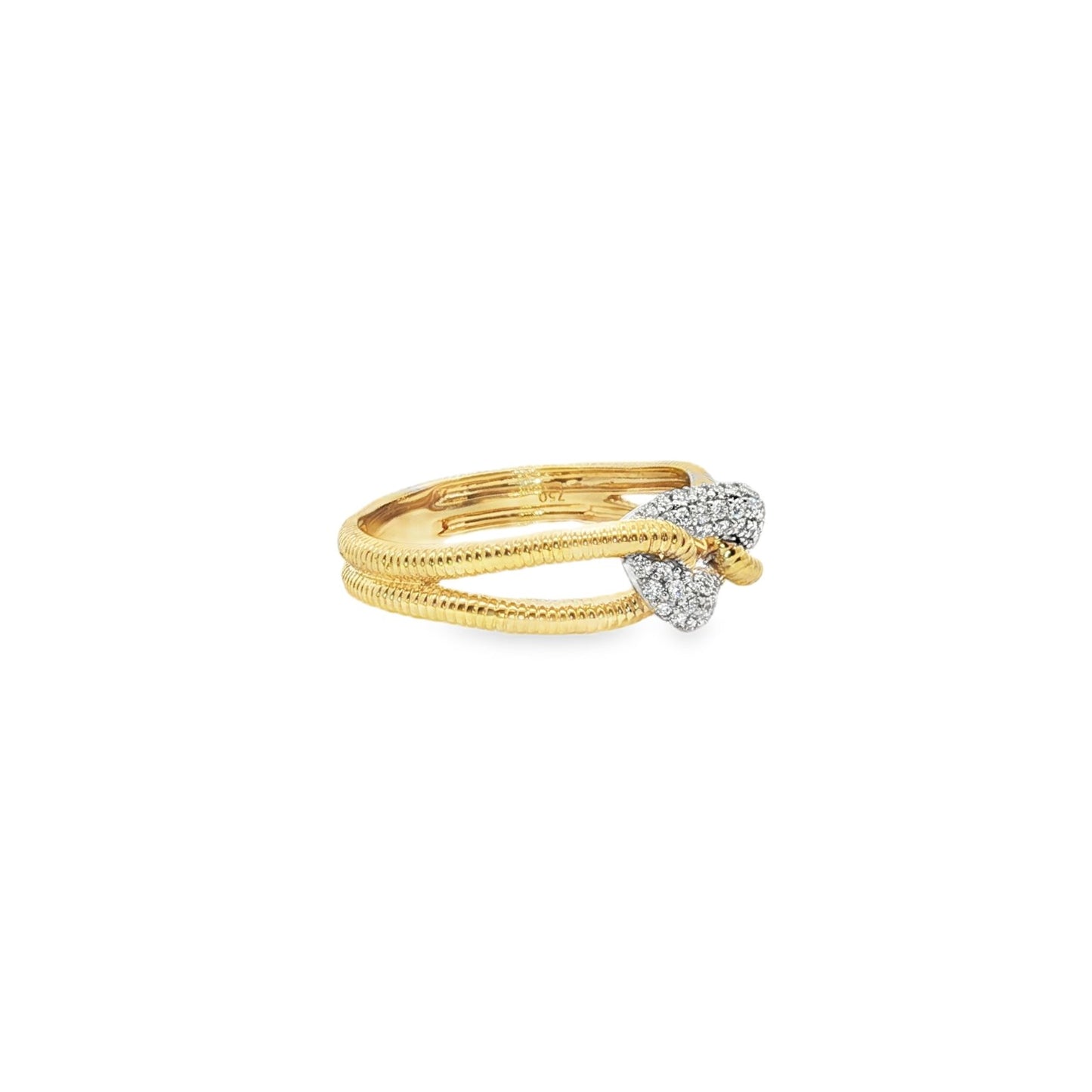 Jai's 18K Two-tone Diamond Loop Ring