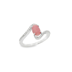 Jai's 14K White Gold Conch Pearl & Diamond Ring