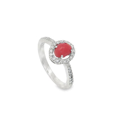 Jai's 14K White Gold Conch Pearl & Diamond Ring