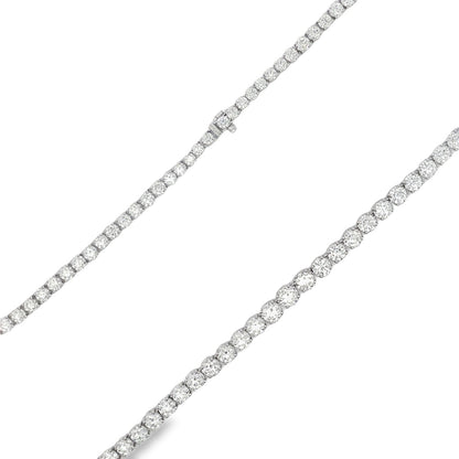 Jai's 14K White Gold 25-carat Diamond Tennis Necklace